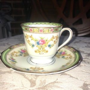 Noritake Florola demitasse cups and saucers